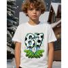 Children's Patterned Soccer Fun No. 67 T-Shirt Crew Neck Short Sleeve