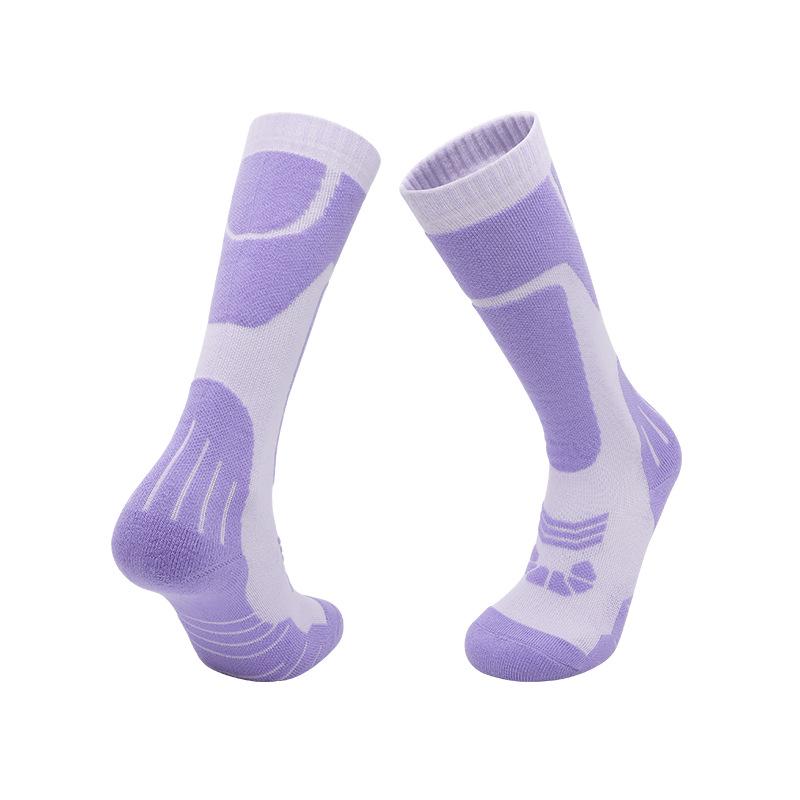 Children's and Adults' Merino Wool Winter Ski Socks - Thick, Warm, Towel Bottom, High-Top Snow Socks