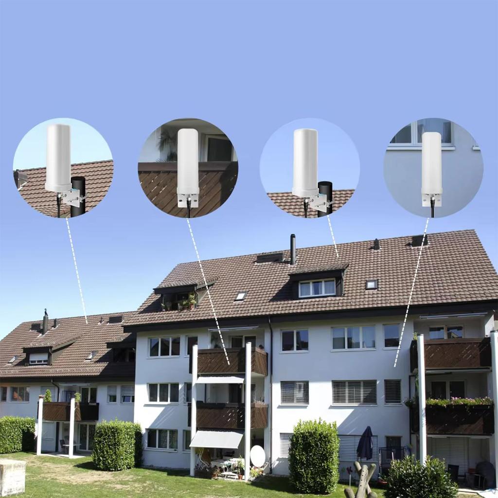 600 Miles Outdoor Digital TV Antenna ABS HD 4K Digital TV Antenna Wear Resist 1080P 39dBi Antenna for Roof Utility Pole RV