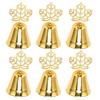 10pcs Table Number Holders European Style Innovative Bell Shaped Metal Place Card Holders for Event 