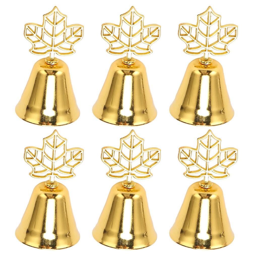 10pcs Table Number Holders European Style Innovative Bell Shaped Metal Place Card Holders for Event 