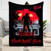 Horror House Welcome Customize Your Name Blanket Multi-purpose Customizable Blanket Warmthful Decor Great for Living Room Home Decor Nap Couch