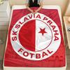 SK Slavia Praha, Coperta in Flanella con Fantasia, Alta Qualità, Confortevole per Tutte le Stagioni, Arredamento per la Casa, Calore e Comfort, Perfetta per Regali.
