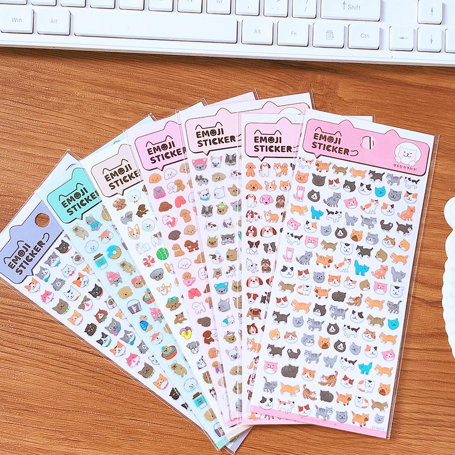 back to school Aesthetic Kawaii stationery school vintage stickers pack cat animals cute stickers for scrapbooking supplies