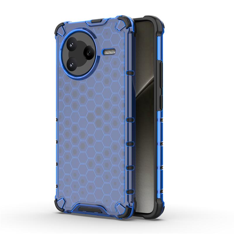 Shockproof Transparent Case For Xiaomi Poco F7 Pro Honeycomb Armor Back Case For Poco F7 Pro Case Cover For Poco F7 Pro F7 Ultra