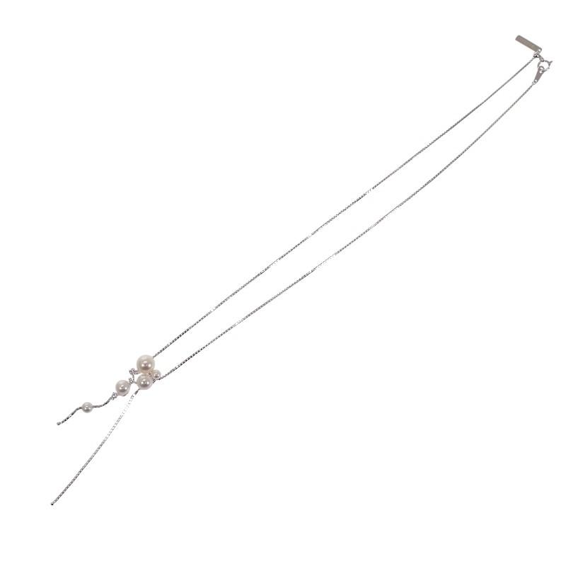 TASAKI  P-13524-WGK18 Necklace white/Silver K18 white gold/Pearl Women