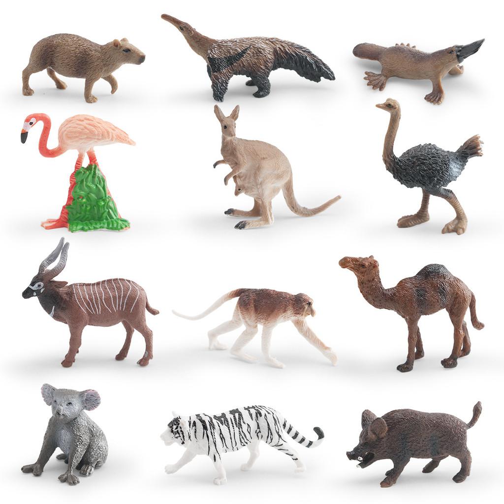 Mini Wildlife Animal Pvc Model Set With Static Figures For Collectors And Home Decor