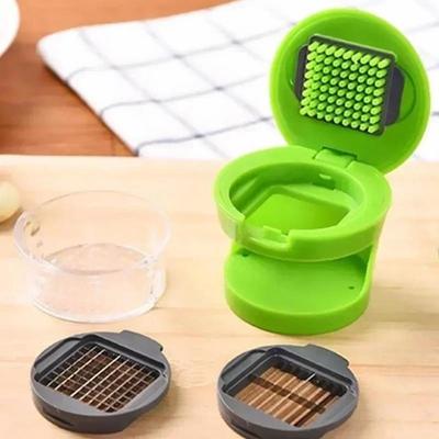 1 Pcs Kitchen Tools Stainless Steel Garlic Press Multi-function Garlics Cutting Cooking Vegetables Garlic Chopper Accessories