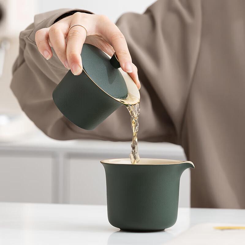 Elegant Portable Ceramic Travel Tea Set