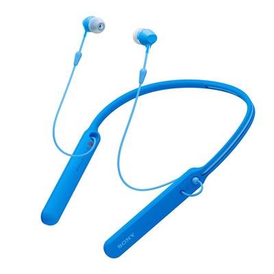 Sony Auriculares inalámbricos Bluetooth hasta 20 horas de reproducción continua con 2017 Blue L WI-C400 compatible, tipo in-ear, micrófono, modelo, WI-C400