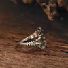 Yintai Fei Thai Trident Silver Ring: Cool, Retro, Adjustable Men's Accessory