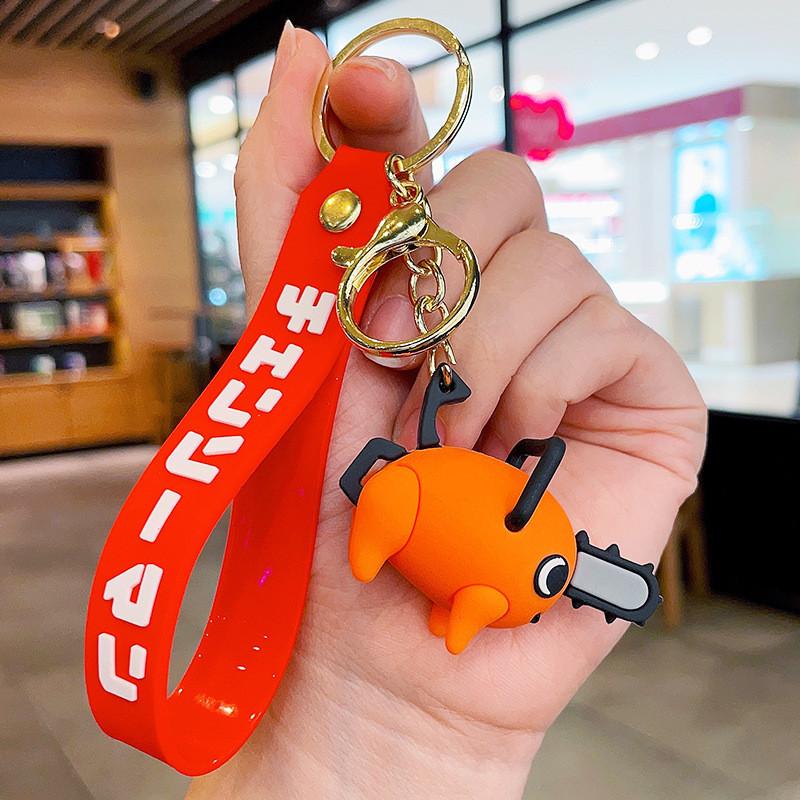 Man Charming Chainsaw Pochita Keychain Delightful Anime Accessory Character