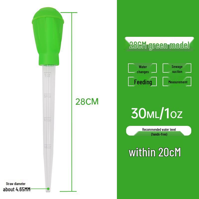 Mini Aquarium Water Changer & Siphon: Universal Suction Pipe with Large Dropper for Cleaning and Feeding Small Fish Tanks