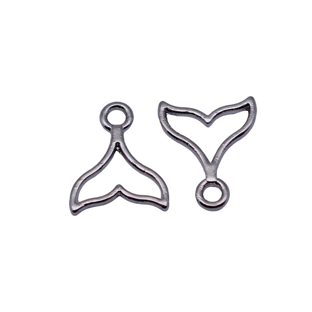 Mermaid Tail Charms Alloy Pendants For Ocean Themed Jewelry Making