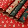 Christmas Themed Wrapping Paper Set 5 Pack 50x74cm Thick Recyclable Materials Assorted Seasonal Artwork