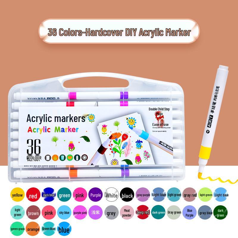 

Водонепроницаемый детский набор акриловых маркеров: Непрозрачные, студенческие акварельные и художественные ручки