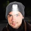 Bluetooth-Compatible 5.2 Beanie Hat with Light USB Rechargeable LED Headlamp with Wireless Headphones Music Player LED Light Cap