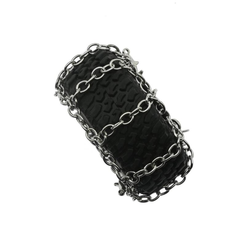 Metal Snow Chain for 1:12 MN82 TRAX4 Remote Control Crawlers Vehicle Upgraded Tire Chain Great Grip for All Terrain