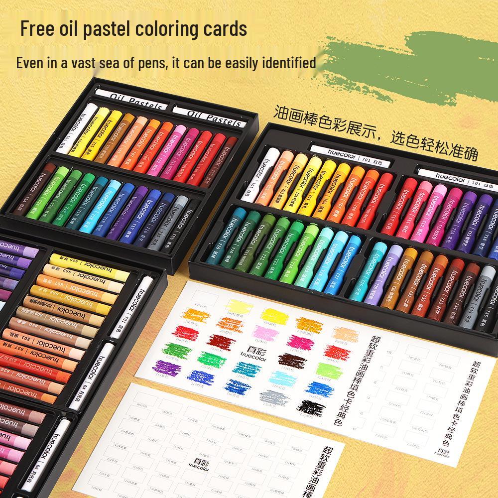 True Color Macaron Oil Pastels: Professional-Grade, Smooth, Super Soft Crayons