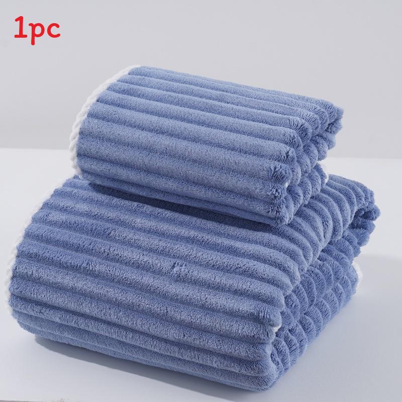 Microfiber Face Towel With Thick Coral Fleece For Soft Absorption And Home Use