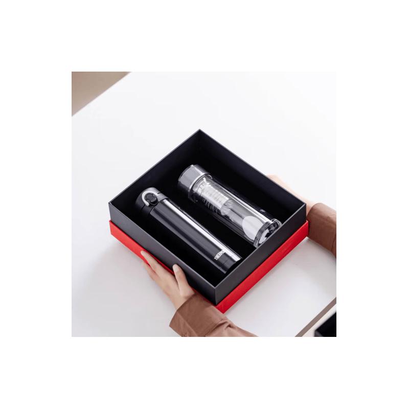 Thermos Titanium Insulated Mug and Glass Cup Gift Set