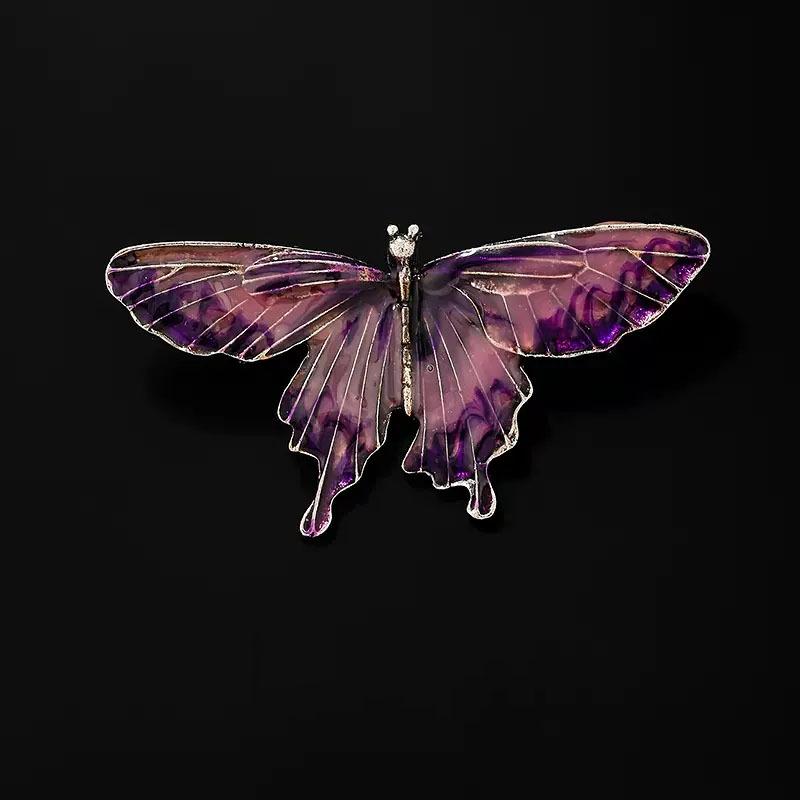 Retro Insect Brooch, Women's Exquisite Oil-dripping Butterfly Brooch, Fashionable Design Sense, Niche Brooch
