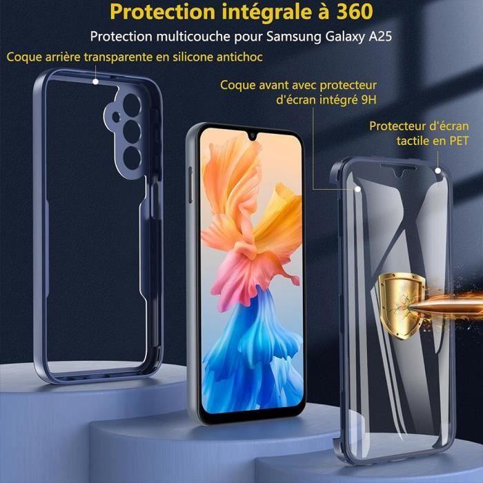 Coque - Samsung - Galaxy A25 5G - Bleu Marine - Protection 360 Degré - Anti-Rayure