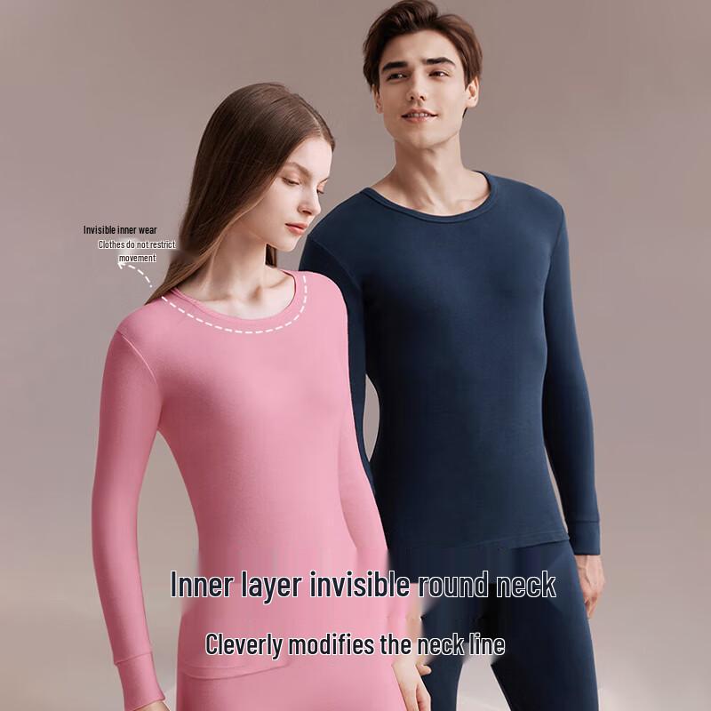 Langsha 100% Cotton Thin Thermal Underwear Set for Men and Women