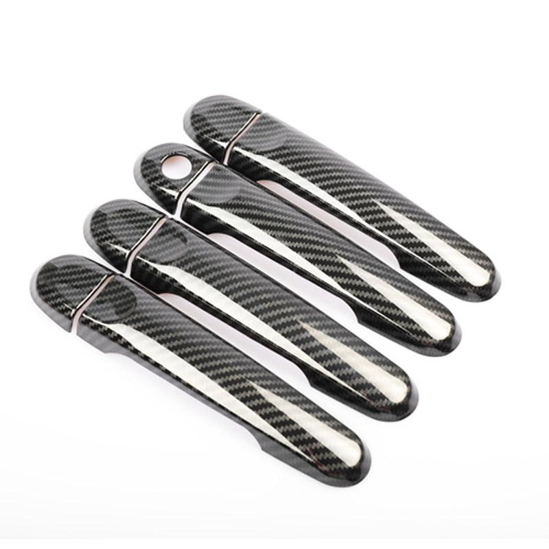 For Nissan Note Versa E12 2017 2018   8PCS Car Door Handle Bowl Protector Cover Trim Molding ABS Car Styling Accessories