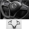 ABS Carbon Look Steering Wheel Decor Frame Trim For Nissan Versa  21 22