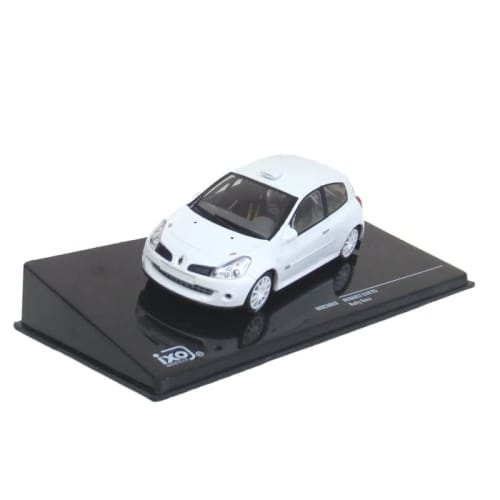 Ixo Model Renault Clio R3C Rally Spec with Extra Lights, White, 1/43 Scale, MDCS029