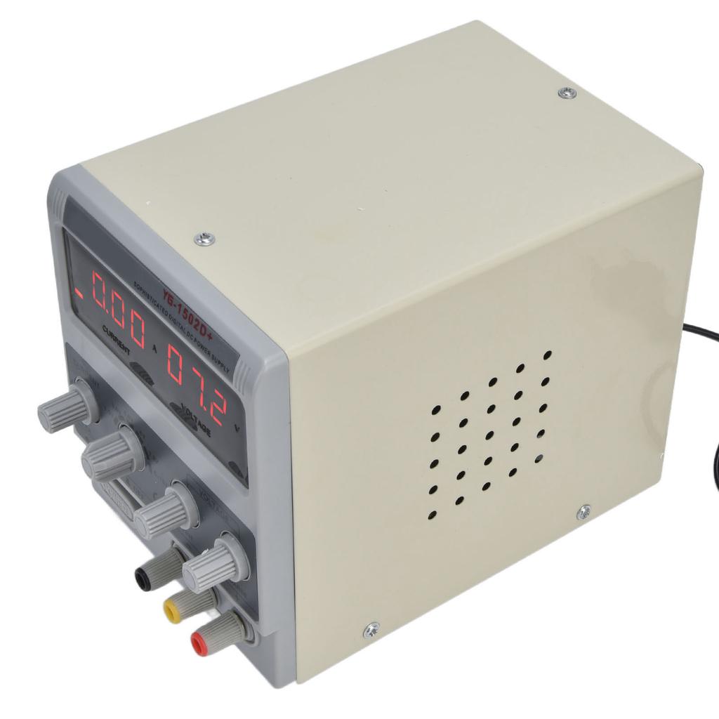 DC-Netzteil 3-stellig Einstellbares Schaltnetzgerät für DIY-Tests 15V 2A 1502D+