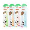 Cute Cartoon Four Colors Kids Plastic Toothbrush for Home Individual Blister Card Package Toothbrush