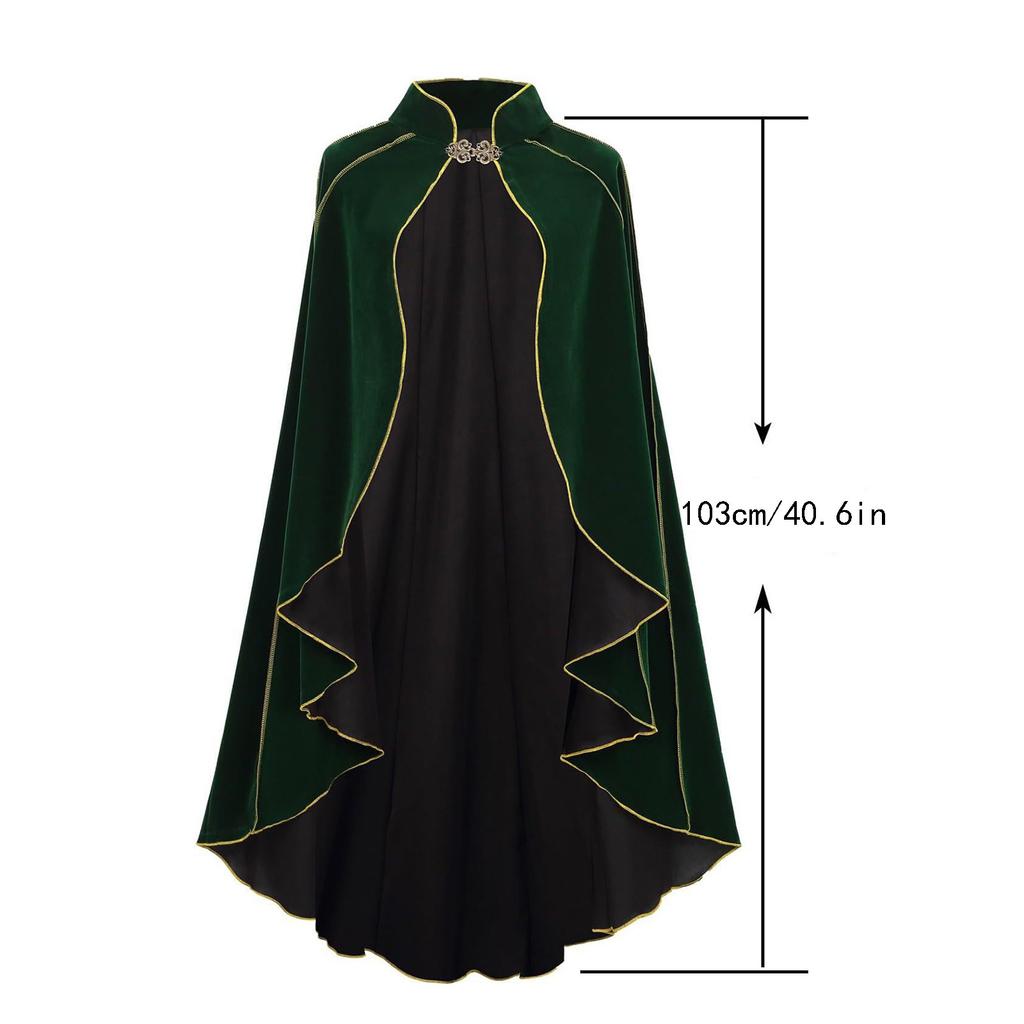 Medieval Vampire Pirate Robe Old Ranger Costume Adults Women Fancy Party Men Halloween Cloak Cosplay Cape disfraz adulto 2025