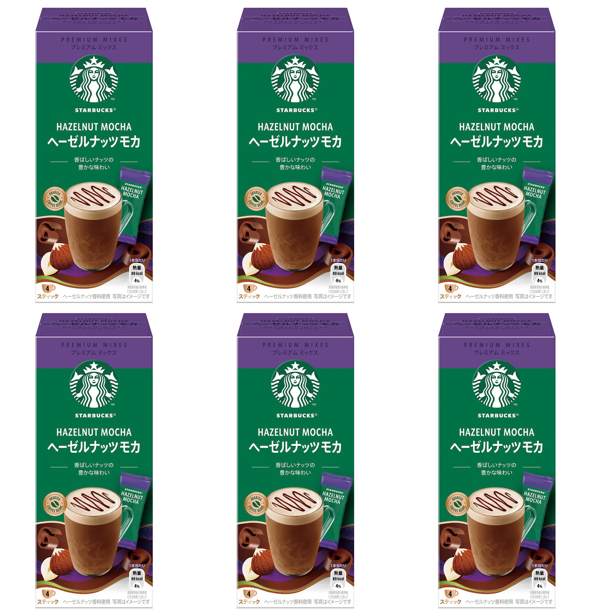 

Starbucks Premium Mix Лесной орех Мокко Латте 4 шт. x 6