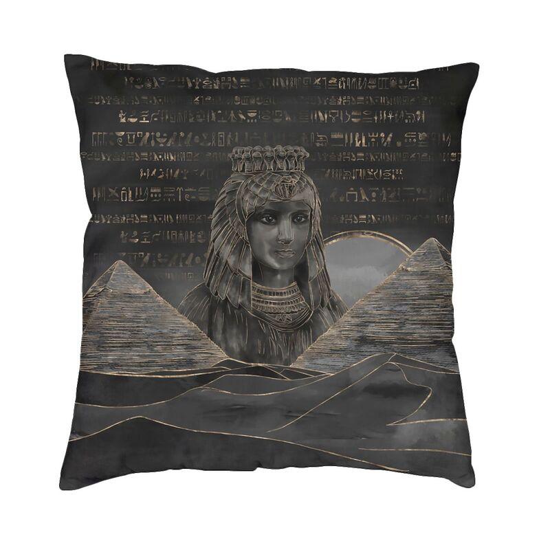 Ancient Egyptian Anubis Cushion Cover Double Side Print Hieroglyphics Throw Pillow Case For Car Cool Pillowcase Home Decorative