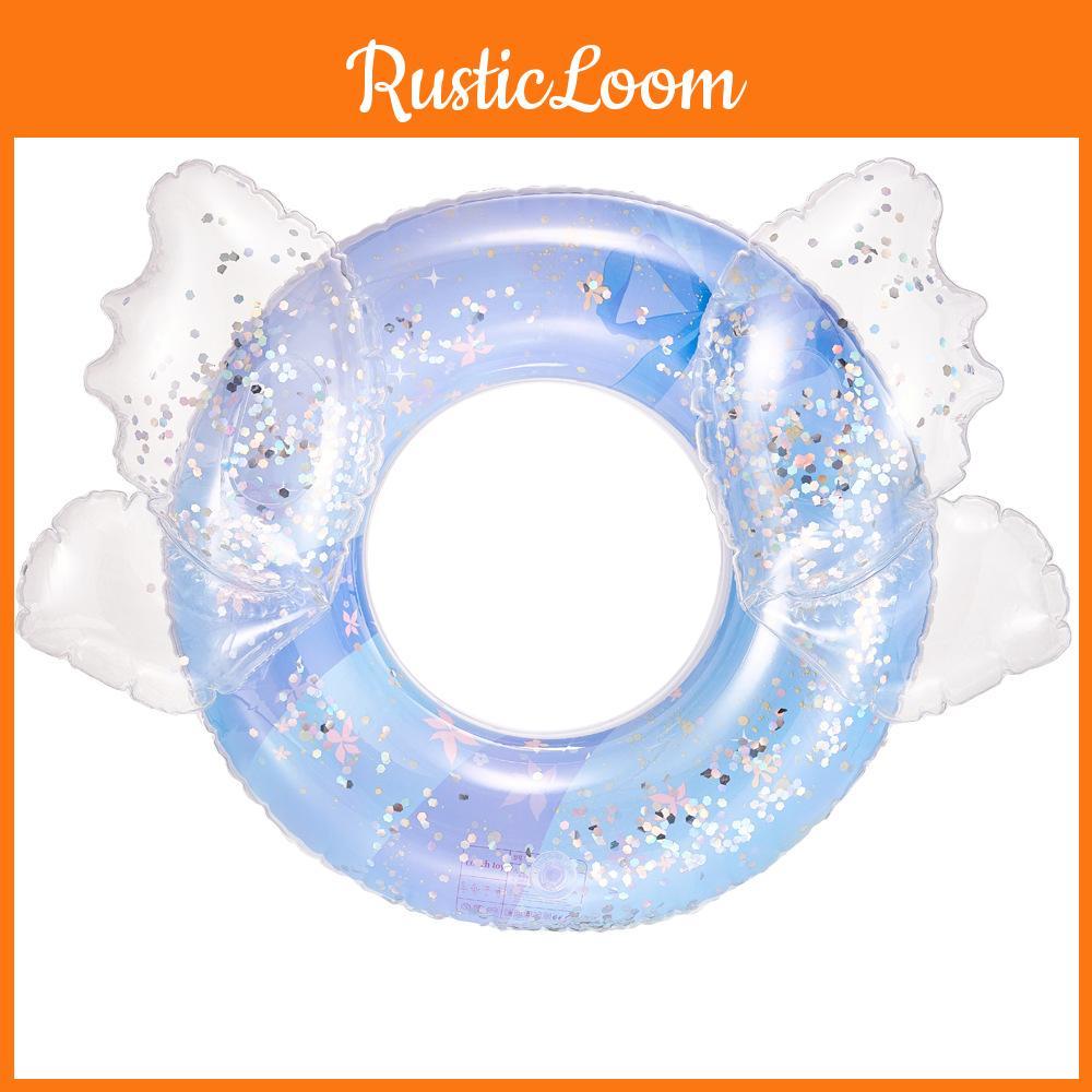 Rabbit Ears Bow Wings Mermaid Unicorn Design Thickened Swimming Ring Kid For