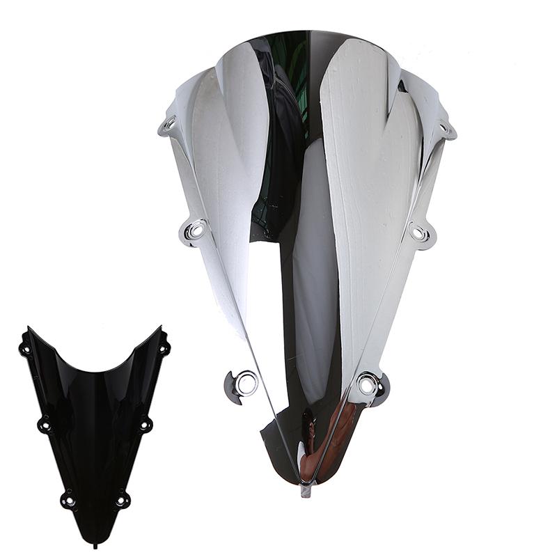 Double Bubble Motorcycle Windscreen Shield Wind Deflector Fit For Yamaha R1 04-06 Iridium Screen for Racing Bike Motorbike Parts