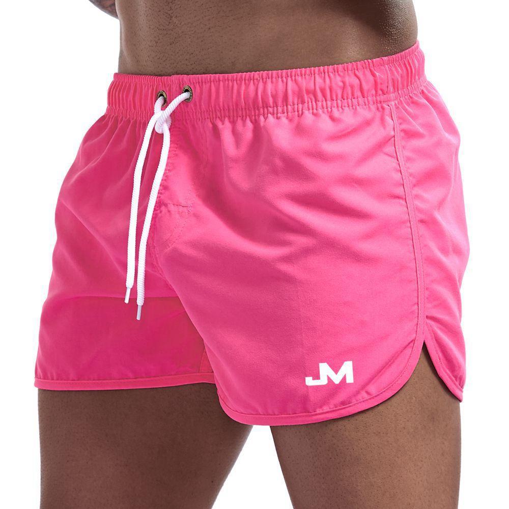 Neue modische Herren-Badeshorts aus Polyester, schnell trocknend, mehrfarbig, Sportshorts, Herren-Dreikammer-Shorts