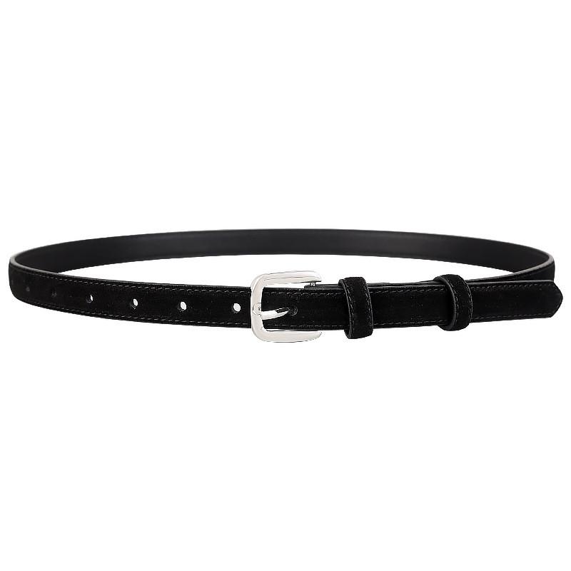 Minimalist Leather Belt For Women With Pin Buckle For Casual And Office Wear