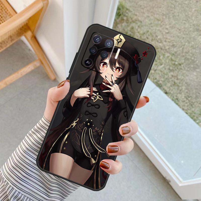 Hu Tao Genshin Impact Case For Oppo A18 A78 A98 A38 A58 A60 A80 A40 A96 A76 A16 A94 A74 A54 A15 A17 A57 A77 A5 Pro