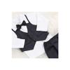 Miniropa Plain Black 3-piece Baby Set With Bow Tie And Vest