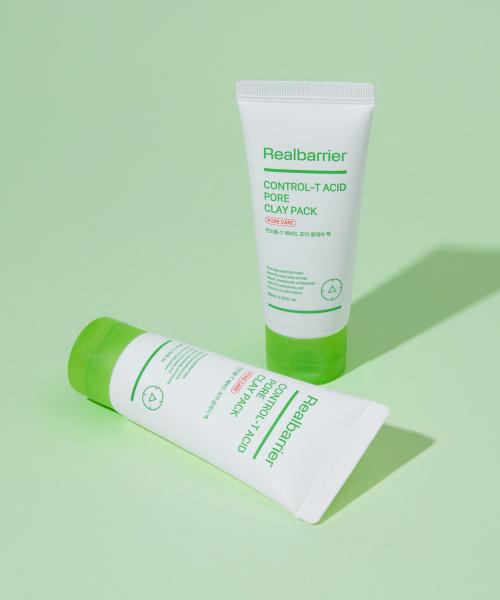 Real Barrier Control-T Acid Pore Clay Pack 80ML X 2pcs