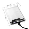 2.5 Inch Hard Drive Enclosure Transparent HDD SSD Enclosure USB 2.0 USB 3.0 Mobile Hard Drive Case USB3.1 Type C for MacBook PC