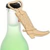 1/5/10Pcs Cowboy Boots Shaped Bottle Opener with Escort Tag Card for Wedding Party Favors Gift & Decorations, Bronze