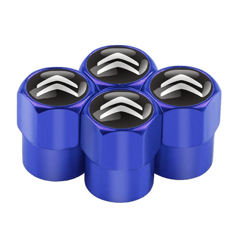 4ks Styling auta Kovové Krytky Ventilků Pneumatik Kol Auta Pro Citroen C4 Picasso Xsara C5 Aircross Cactus C1 C2 C3 C6 C8