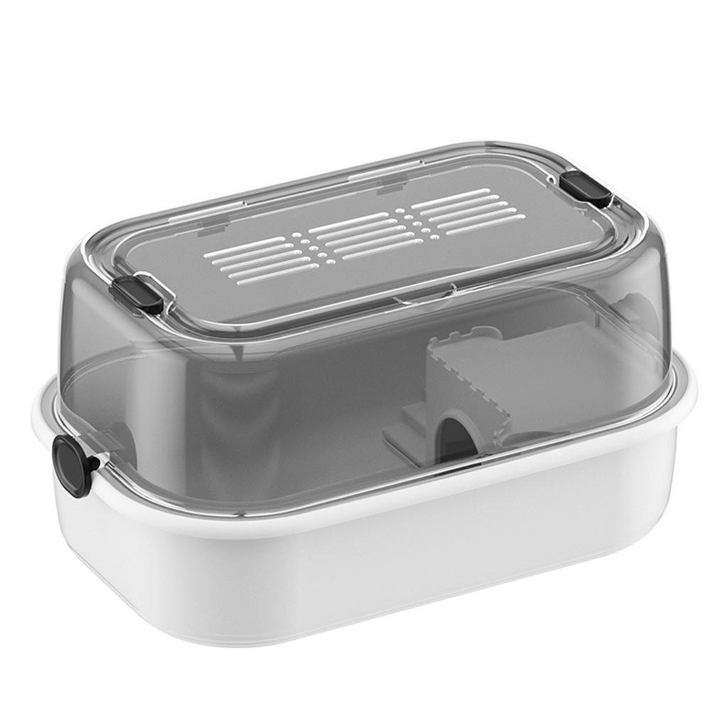 Klatka dla chomika Deluxe Willa z wentylowanym topem dla małego zwierzaka świnki morskiej jeża domowa klatka dla zwierząt domowych do użytku wewnątrz z przezroczystą pokrywą