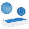 Solar Aboveground Pool Cover PE rectangle Swimming Pool Heat Insulation Blanket Cover Heart-Shaped Air Bubbles Thermal Blanket