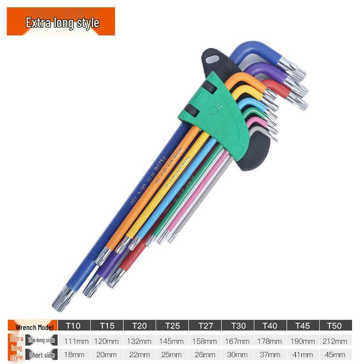 FortColor Hex Wrench & Screwdriver Set: 6-Point, Ball Head Combination Tool