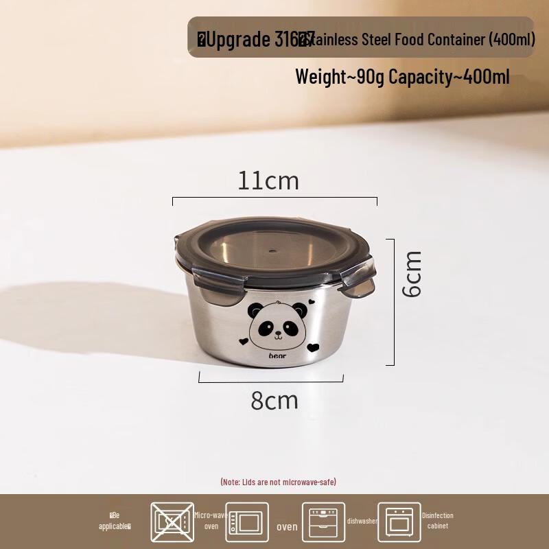 Zhi Shi 316 Stainless Steel Sealed Food Storage Container Set